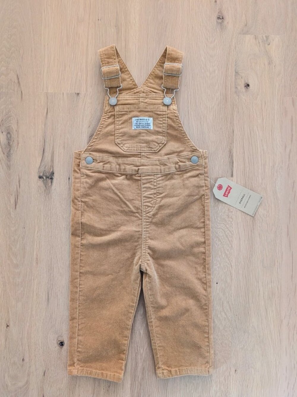 Levi's Stretch Cotton Corduroy Overalls, Boy's 18M, Lark